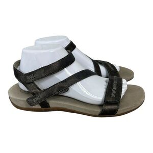 Aertrex Gabby Adjustable Quarter Strap Sandal size 10.5-11 pewter